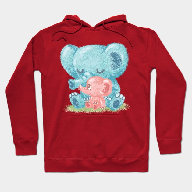 Family of elephant Hoodie by sanogawa